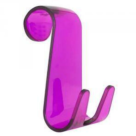 AQUASANIT Jack appendiabito doppio plastica fucsia trasparente (cav) codice prod: A110200FX