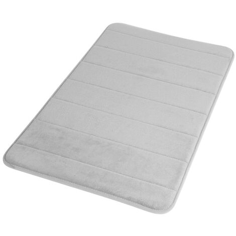 AQUASANIT Memory tappeto foam 45x75 con scritta "bath" grigio chiaro codice prod: TAME5080GC
