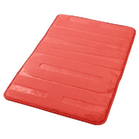 AQUASANIT Memory tappeto foam 45x75 rosso con scritta "home" rosso codice prod: TAHO4575RO