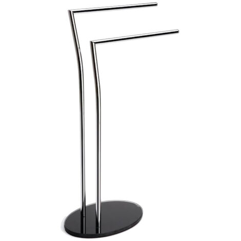 AQUASANIT Piantana lavabo cromato/nero codice prod: QV085ADN