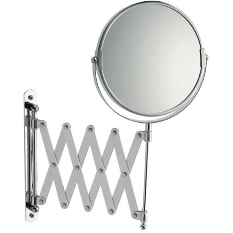 AQUASANIT Specchio ingranditore telescopico cromato codice prod: AV658ACR001