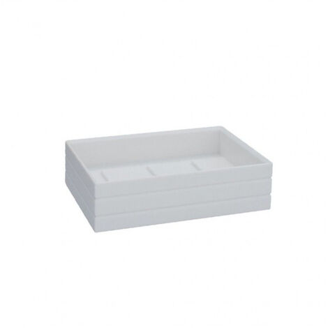AQUASANIT Style portasapone rettangolare abs bianco soft touch codice prod: A103110IMP000