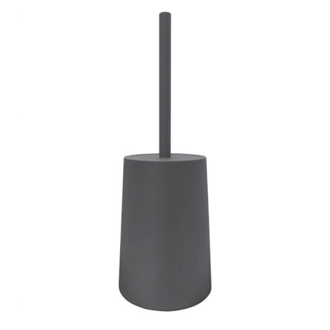 AQUASANIT Tower portascopino plastica grigio con manico cromato e coperchietto codice prod: QF1140GR