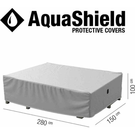 AquaShield Sitzgruppenhülle 280x150xH100 cm hellgrau, 100% Polyester