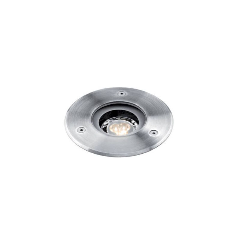 applique de sol encastrée - aric aquasol mini - gu10 - inox - rond - aric 4648