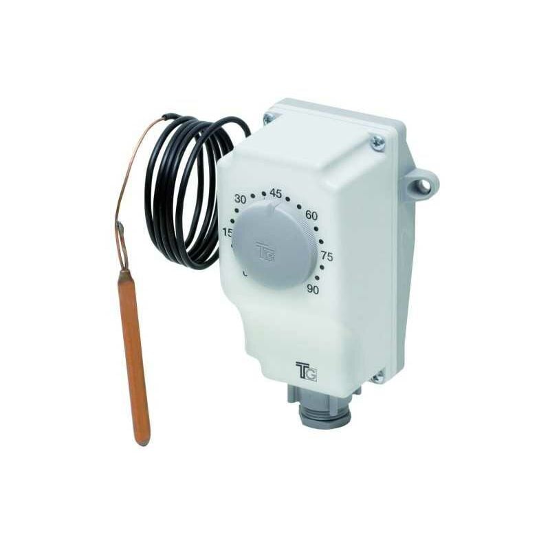 TG - Aquastat avec capillaire de 0 à 90° avec réglage externe