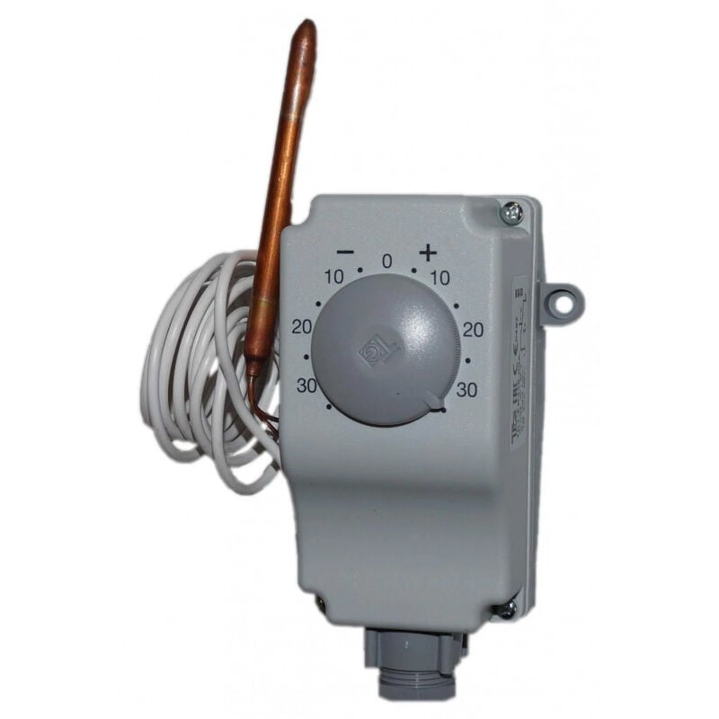Aquastat boitier capillaire 1.5 m avec réglage externe de 35 degré c à 35 degré c