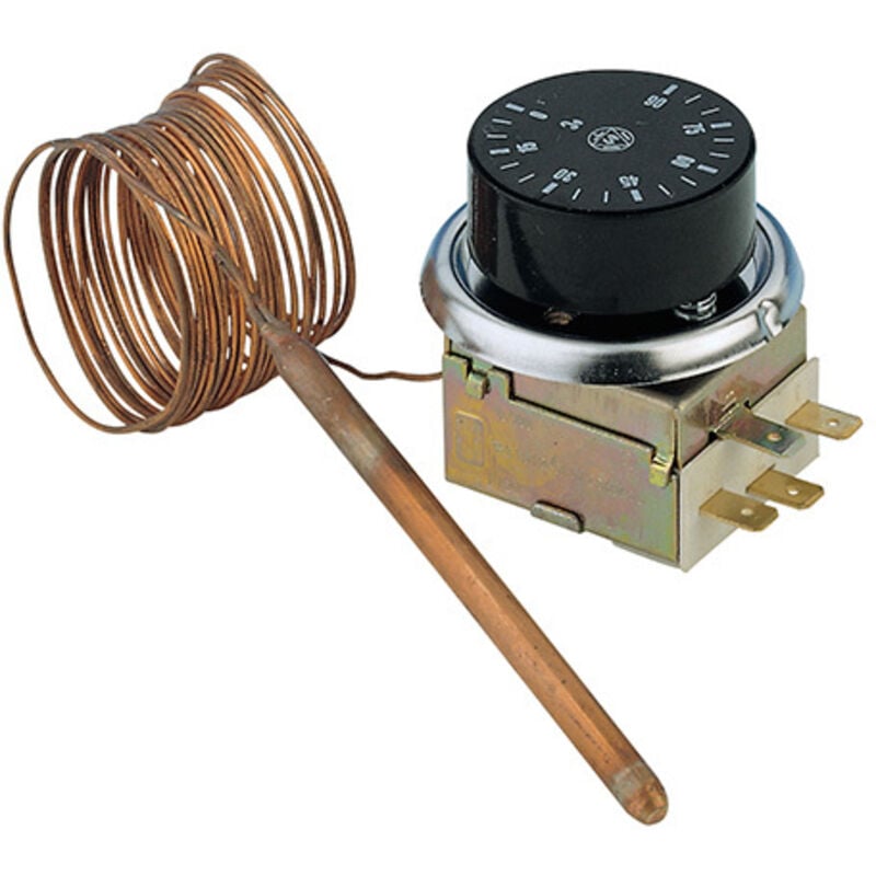 Watts - Aquastat simple ktc 100 avec bouton et rosace