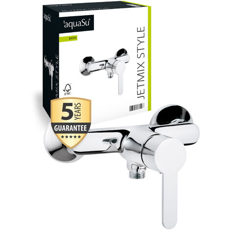 'aquaSu® Einhandmischer Jetmix Style für Brause Chrom Wasserhahn Einhebelmischer Armatur Mischbatterie Duscharmatur