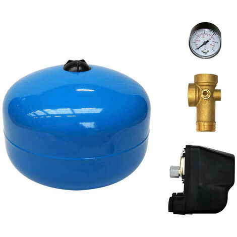 Aquasystem – Surpresseur eau sphérique 24L – Pression max 10 bars – Pressostat 230V 0-6 bars – Vessie EPDM démontable – Raccord laiton 1'