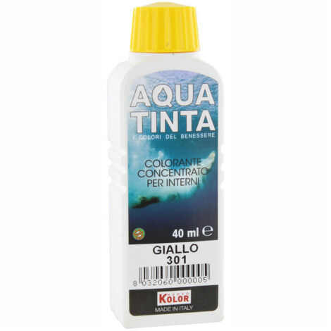 AQUATINTA PER INTERNI 40 ML GIALLO 301- 10,0 pz