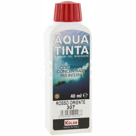 AQUATINTA PER INTERNI 40 ML ROSSO ORIENTE 307- 10,0 pz