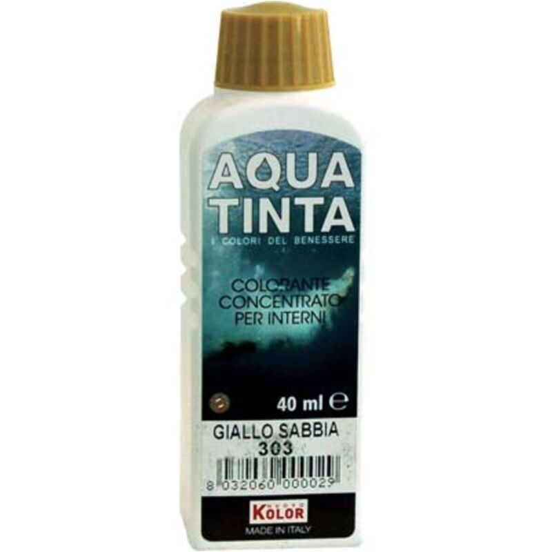 COLORANTE ACQUA AQUATINTA - 303 GIALLO SABBIA ML 40 - 10 pezzi