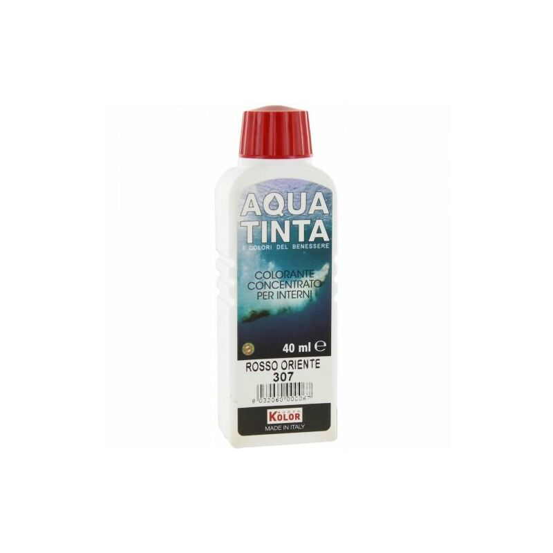 Aquatinta per interni 40 ml rosso oriente 307 10 pz