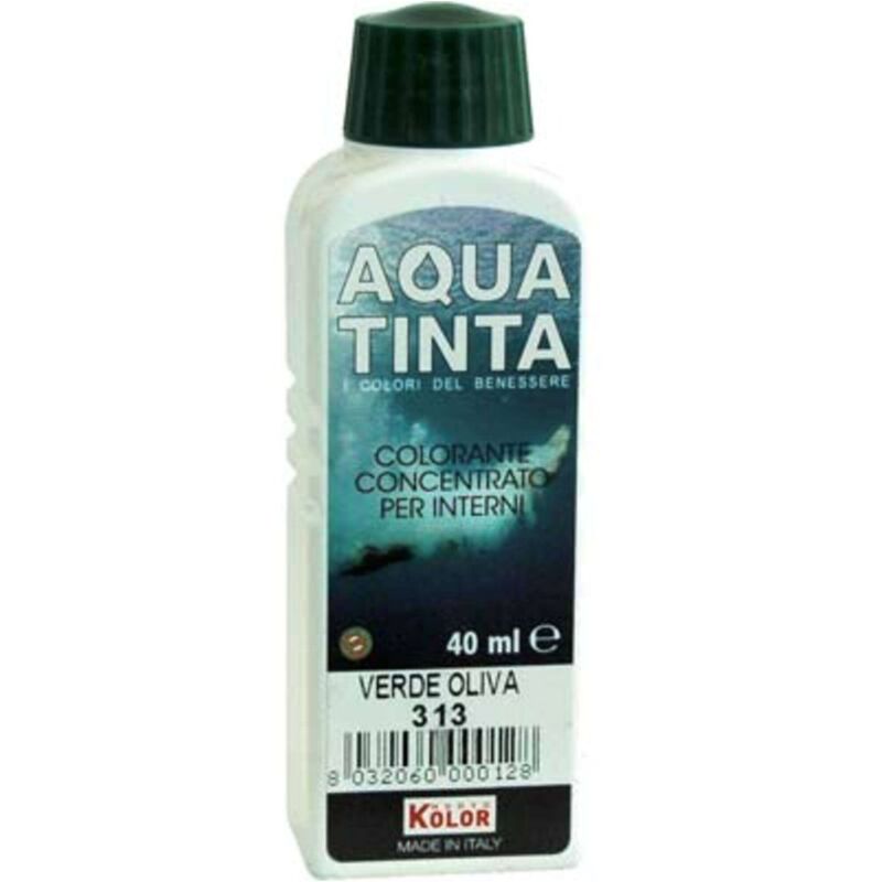 COLORANTE ACQUA AQUATINTA - 313 VERDE OLIVA ML 40 - 10 pezzi