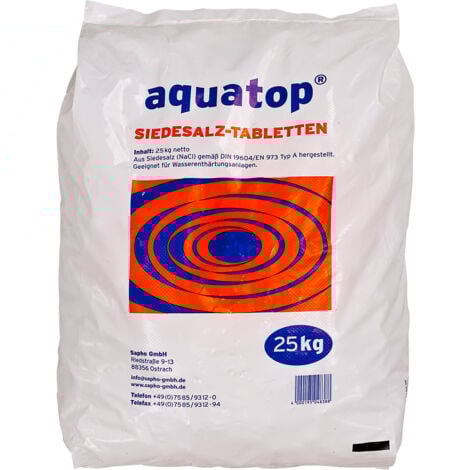 STABILO Aquatop Salztabletten Regeneriersalz 25 kg Wasserenthärter Siedesalz Typ A Salz