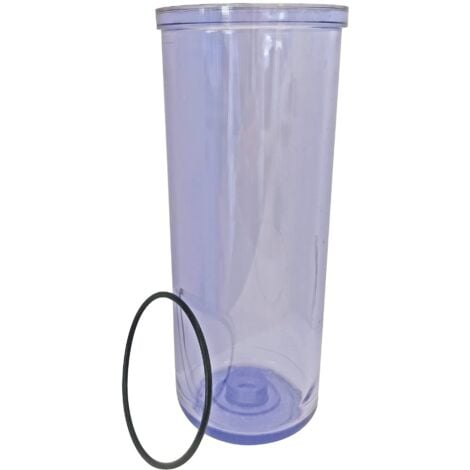 SOMATHERM FOR YOU AQUAWATER - 104209 - Tazza filtro 9''3/4 e guarnizione - Ricambio per filtro 9"3/4 - Per filtri standard 9"3/4-0,46 kg, Compatibile con i marchi Equation, Aquawater, Merkur