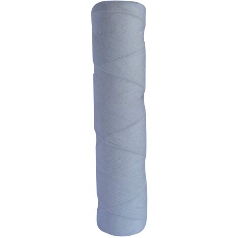Aquawater - 104975 - Cartuccia filtrante Anti -sédiments Bobineé 20 Microns - Pout Bol di dimensioni standard 10 ", per filtrare le impurità dell'acqua - Durata della cartuccia: 6 mesi in Francia