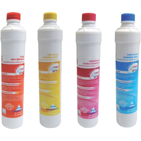AQUAWATER - 105740 - Filtration Water of Beverage - Aqua Ultrapur Refills Kit - Sistema di filtrazione ultra sotto lavello