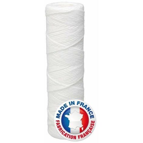 AQUAWATER Cartouche filtrante bobinée anti-impuretés 5µ 12 mois