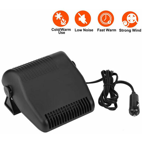 Aquecedor de carro portátil desembaçador de carro, desembaçador de pára-brisa, termostato 30 s aquecimento e resfriamento rápido, 12V 2 em 1 desembaçador de pára-brisa