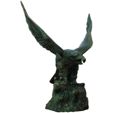 Aquila in ghisa Statua decorativa per il giardino 200x125x180 Statua grande per esterni
