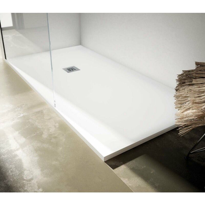 

QUALSTONE Plato Ducha Resina Blanco - Medida: 90x170 cms - Bathme