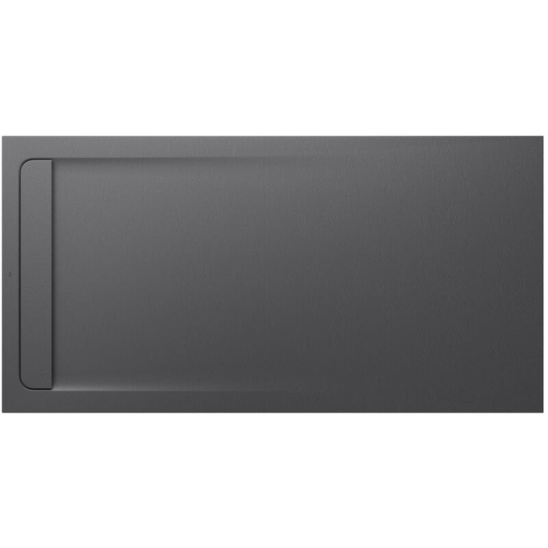 Roca - Receveur de douche extra plat en Stonex® Aquos - 2000x1000mm - Gris Ardoise