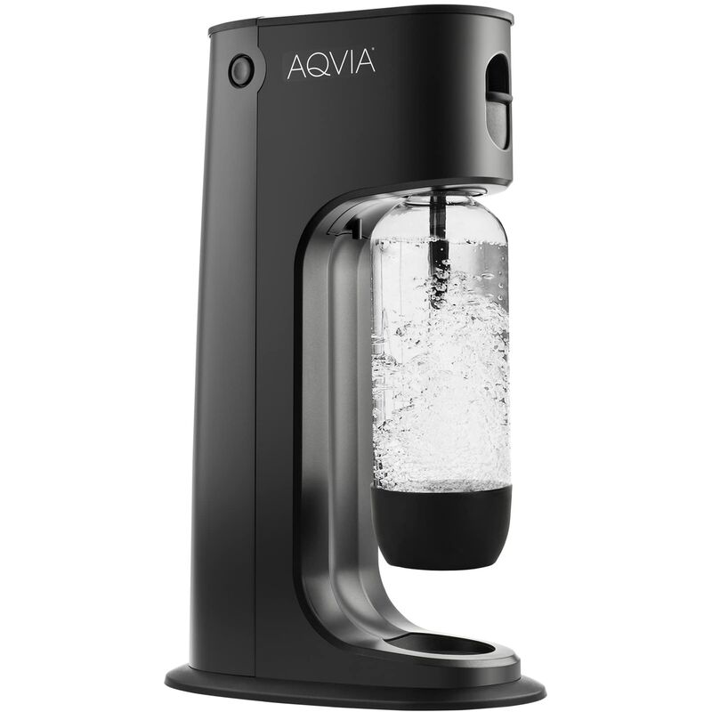 Aqvia Balance, gasatore con bottiglia in PET senza BPA (nero)