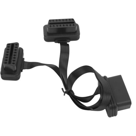 aqxreight Câble d'extension Plat à 16 Pin à 2 Outil de Diagnostic de Voiture Universel de Voitures Automobiles Universels.
