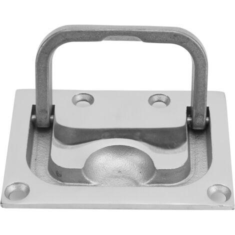 aqxreight Einbau-Zuggriff aus Edelstahl 316, quadratischer Hebering, Bootsdeck-Lukenschränke.