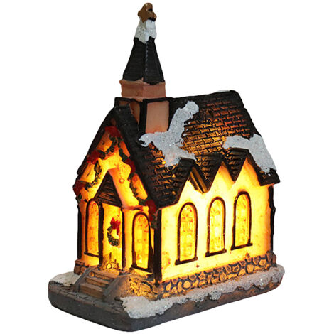 aqxreight Maison Lumineuse de Noël à LED, Décorations de Noël, Maison de Village de Noël, Ville pour Cadeaux de Noël, Maison Lumineuse de Noël, Décorations de Noël, la Maison Lumineuse de