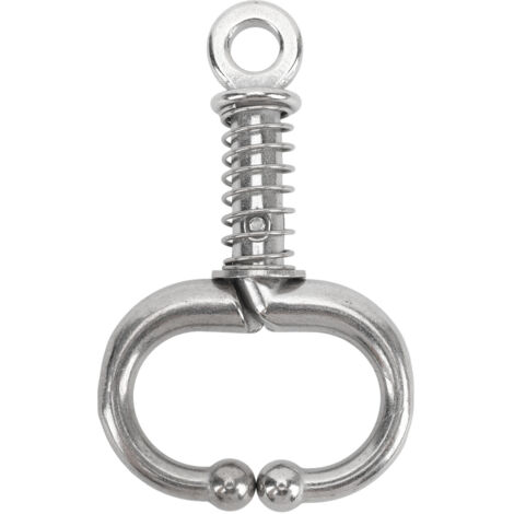 aqxreight Nez de Bétail en Acier Inoxydable avec Ajustement – ​​Pince-Nez sécurisé et pour Bétail pour la Manipulation des Taureaux et des Vaches (petite taille)
