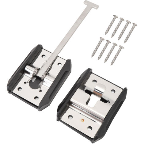 aqxreight RV Style T Eingangstürriegel, Edelstahl Außentürstütze mit robuster Struktur und hoher Festigkeit sowie einfacher Montage für (6 Zoll) Anhänger.