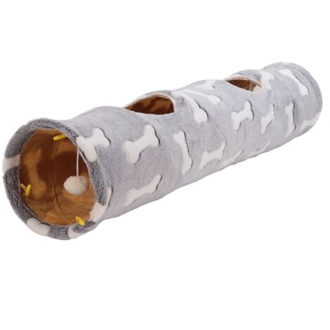aqxreight Tié de Tunnel de Chat Confortable - Tube de Jeu en Peluche Pliable pour Les Chats, Les Lapins et Les Petits Animaux de Compagnie