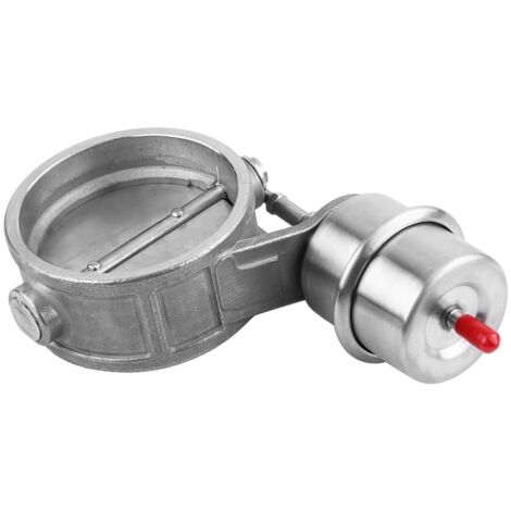 aqxreight Vanne de Découpe Activée à Vide 3 Pouces Dumpt en Acier Inoxydable pour Tuyau de 76 Mm avec Roulement d'extrémité de Tige -2psi à 5,5 Psi Normalement fermé / (Normalement fermé)