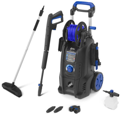 AR Blue Clean e-4 Twin Flow D Idropulitrice ad Alta Pressione, per Auto ed Esterni Casa, con Doppia Pompa e Power Brush (2500 W, 150 bar, 810 l/h)
