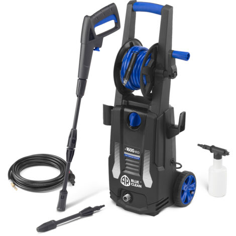 AR Blue Clean Hidrolimpiadora de Alta Presión e-1600 HRD con Kit de Limpieza de Tuberías (1600 W, 125 bar, 420 l/h)