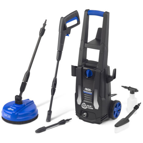 AR Blue Clean Hidrolimpiadora de Alta Presión e-1600P con Patio Cleaner y Cepillo Fijo (1600 W, 125 bar, 420 l/h)