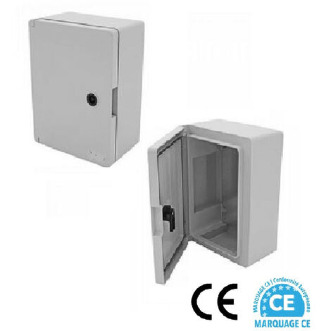 AR – Coffret électrique étanche IP65 350 x 250 x 150mm – Plaque de fond incluse – Installation murale facile – Résistant aux chocs IK10