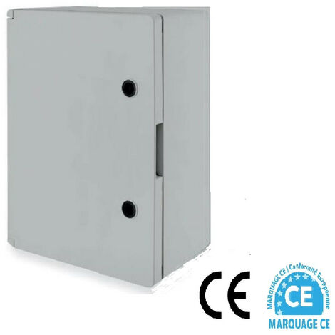 AR – Coffret électrique étanche saillie IP65 – IK10 – 500 x 400 x 240 mm – Plaque de fond en tôle galvanisée – Montage sécurisé