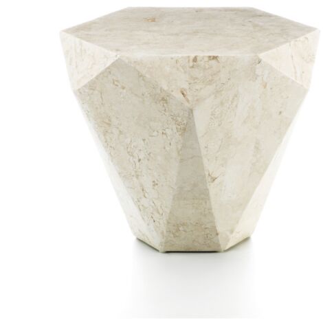 Ara minor, Tavolino da salotto Beige (60cm X 60cm H. 50cm) Duzzle