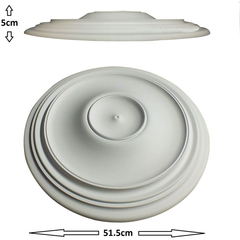 Arabella Ceiling Rose Lightweight Resin 51cm X 5cm Paintable