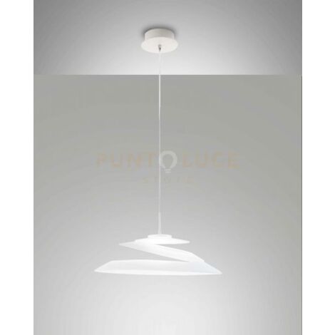ARAGON SOSPENSIONE BIANCA  A LED  3000K - 18W - 1760 lm DIMMERABILE