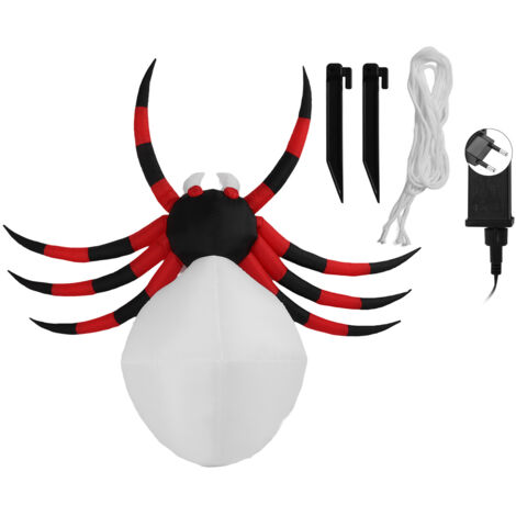 Araignée Géante Gonflable 7.9ft avec LED - Décoration Halloween Extérieur pour Jardin