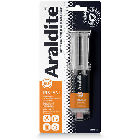 ARALDITE INSTANT RESINE 90SEC 24ML NOUVEAU PACKAGING 33501013
