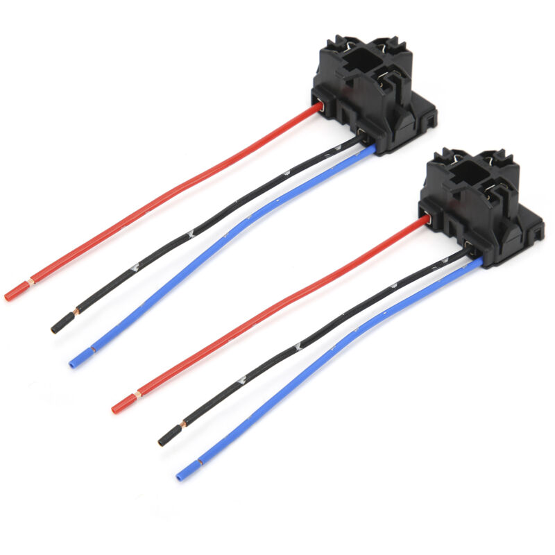 Aramox 2pcs Nylon & Cuivre H4 Ampoule Femelle, Support de Lampe avec Fil de Cuivre Résistant à la Chaleur Haute Plug And Play 12V.
