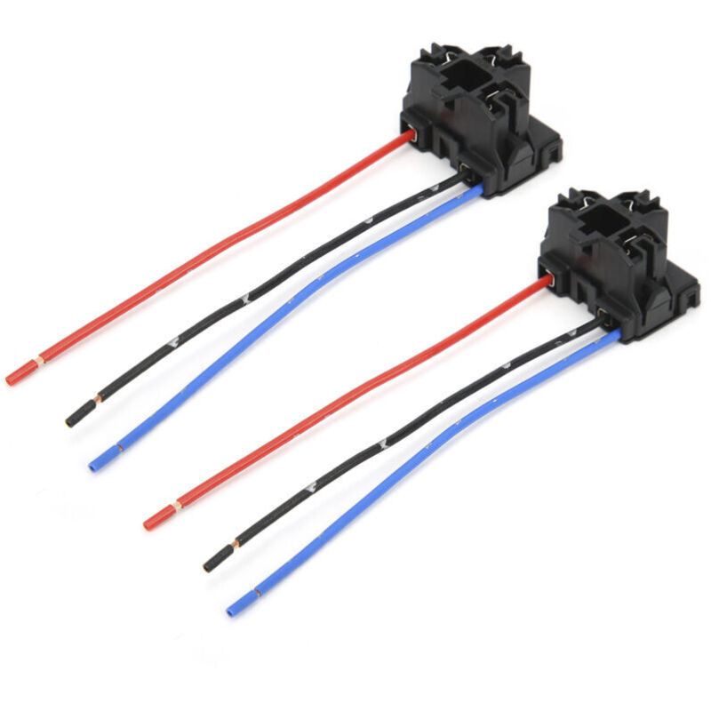 Aramox 2pcs Nylon & Cuivre H4 Ampoule Femelle, Support de Lampe avec Fil de Cuivre Résistant à la Chaleur Haute Plug And Play 12V.