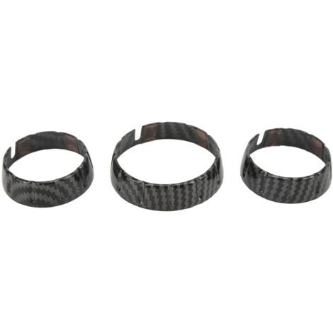 Aramox 3-teiliges Set Klimaanlagen-Tastenblenden im Carbonfaser-Stil, Abdeckungen für Klimaanlagen-Schalter, Ersatz für F55 F56 F57 2014-2021.