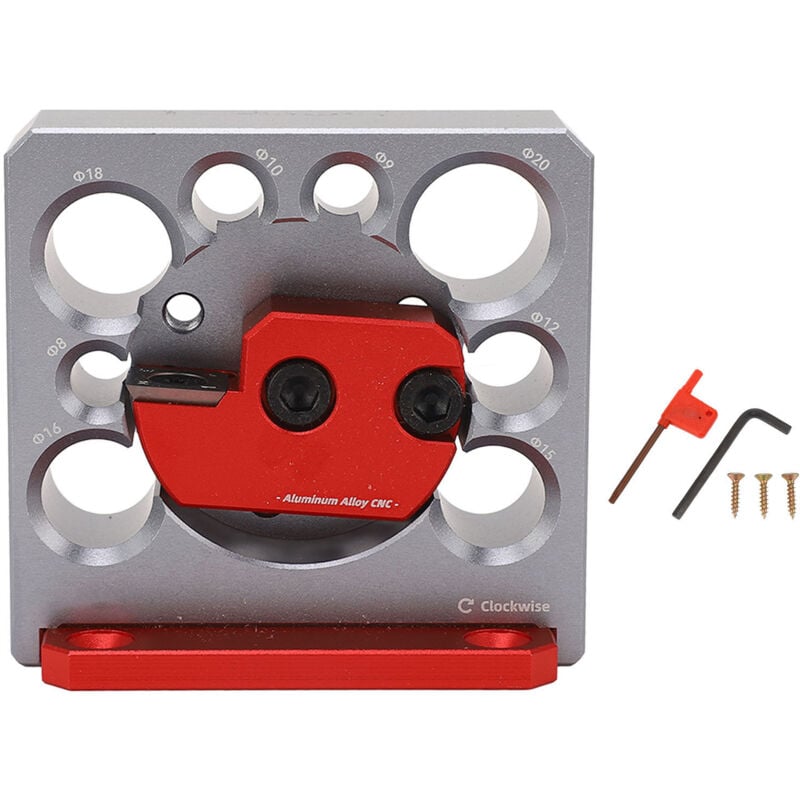 Image of Aramox 8-Loch-Drechselwerkzeug für Holzdübelplatten, verstellbare Hartmetalleinsätze